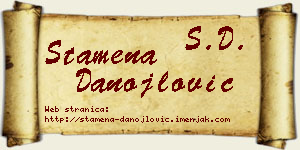 Stamena Danojlović vizit kartica